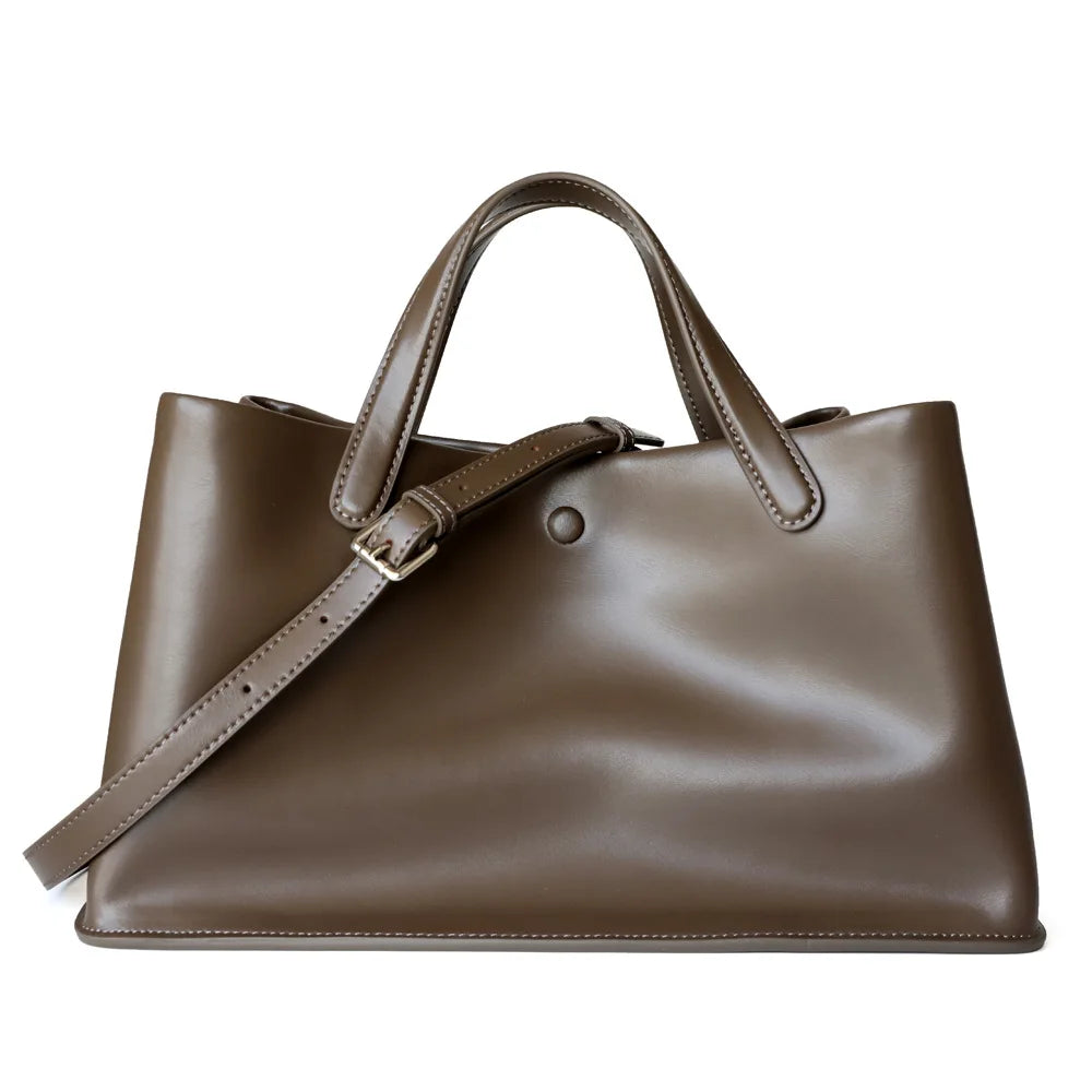 Sac fourre-tout en cuir et toile – design 2025